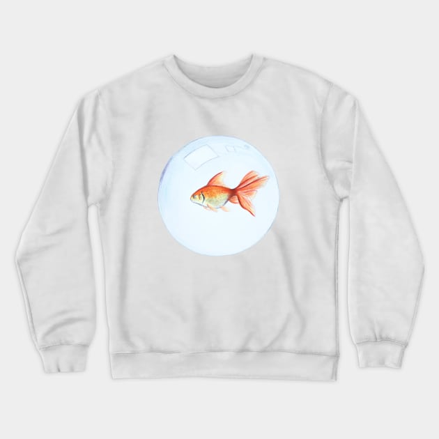 Gold fish Crewneck Sweatshirt by DarkoRikalo86